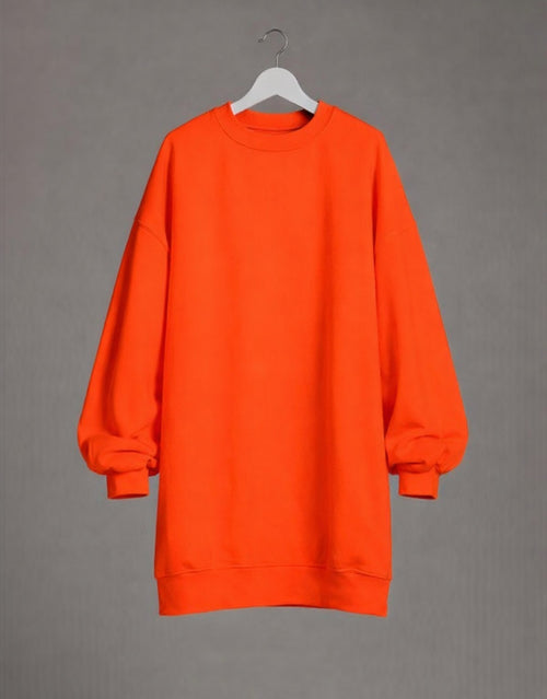 Casual Oversized Round-Neck Ribbed Sweatshirt / Jumper